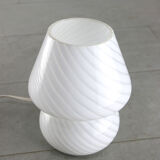 Lampe de table vintage small Murano mushroom swirl 70s