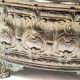 Old planter decorations medallion brass / bronze deco flower garden