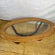 Table basse rétro vintage des années 50 par Schreiber, plateau en Formica • Verre D
