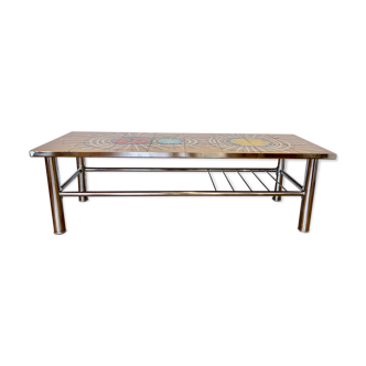 Table basse vintage en mosaïque Juliette Belarti