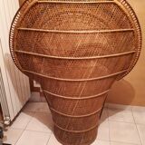 Fauteuil' Emmanuelle en rotin