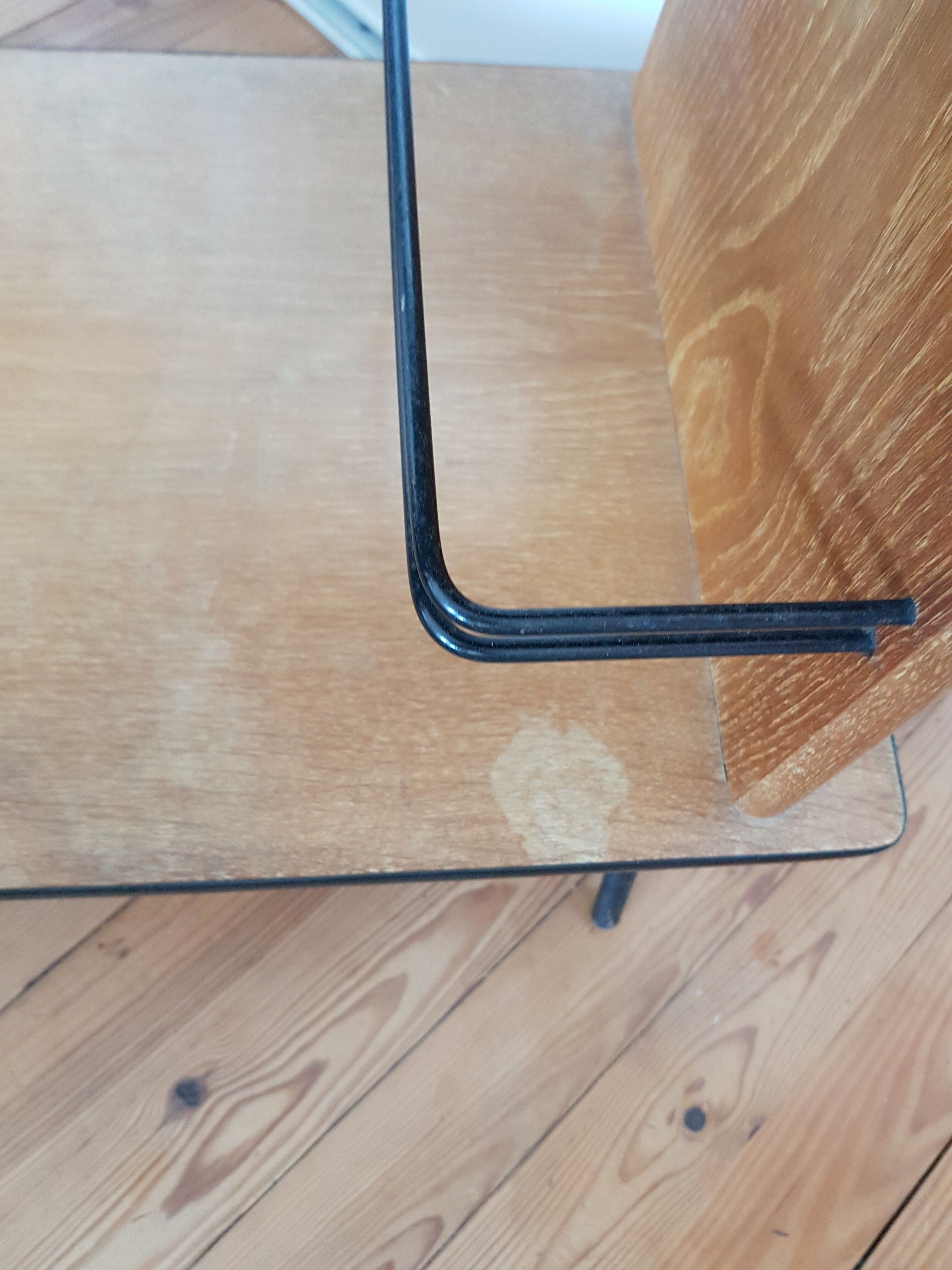 Vintage console furniture wood and formica