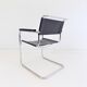 Set de 4 fauteuils Thonet S34 cuir cantilever par Mart Stam