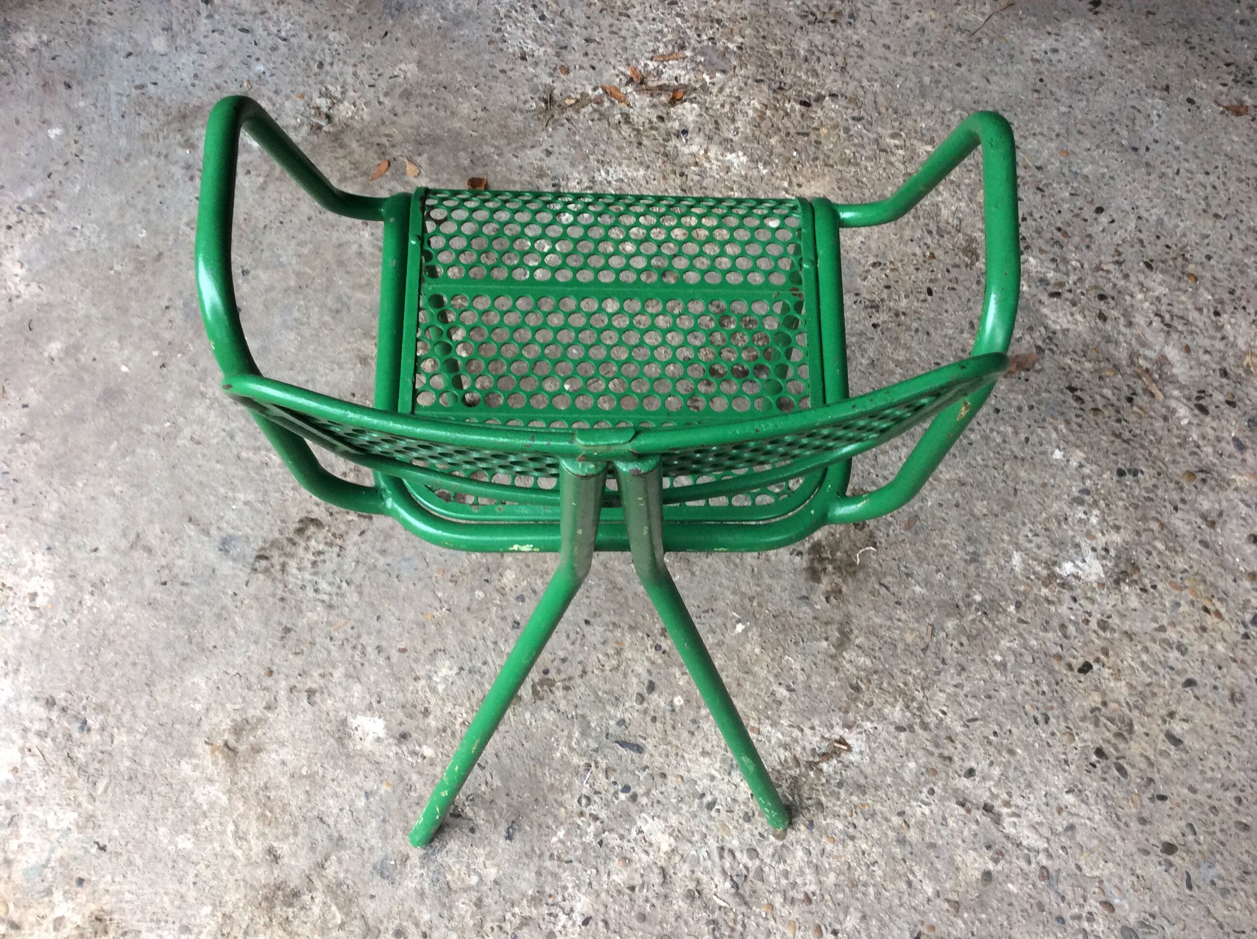 René Malaval 50s hole iron armchair