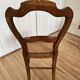 Chaises style Louis XV en bois et cannage