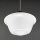 English Edwardian Opaline Glass School / Chapel Pendant Lamp