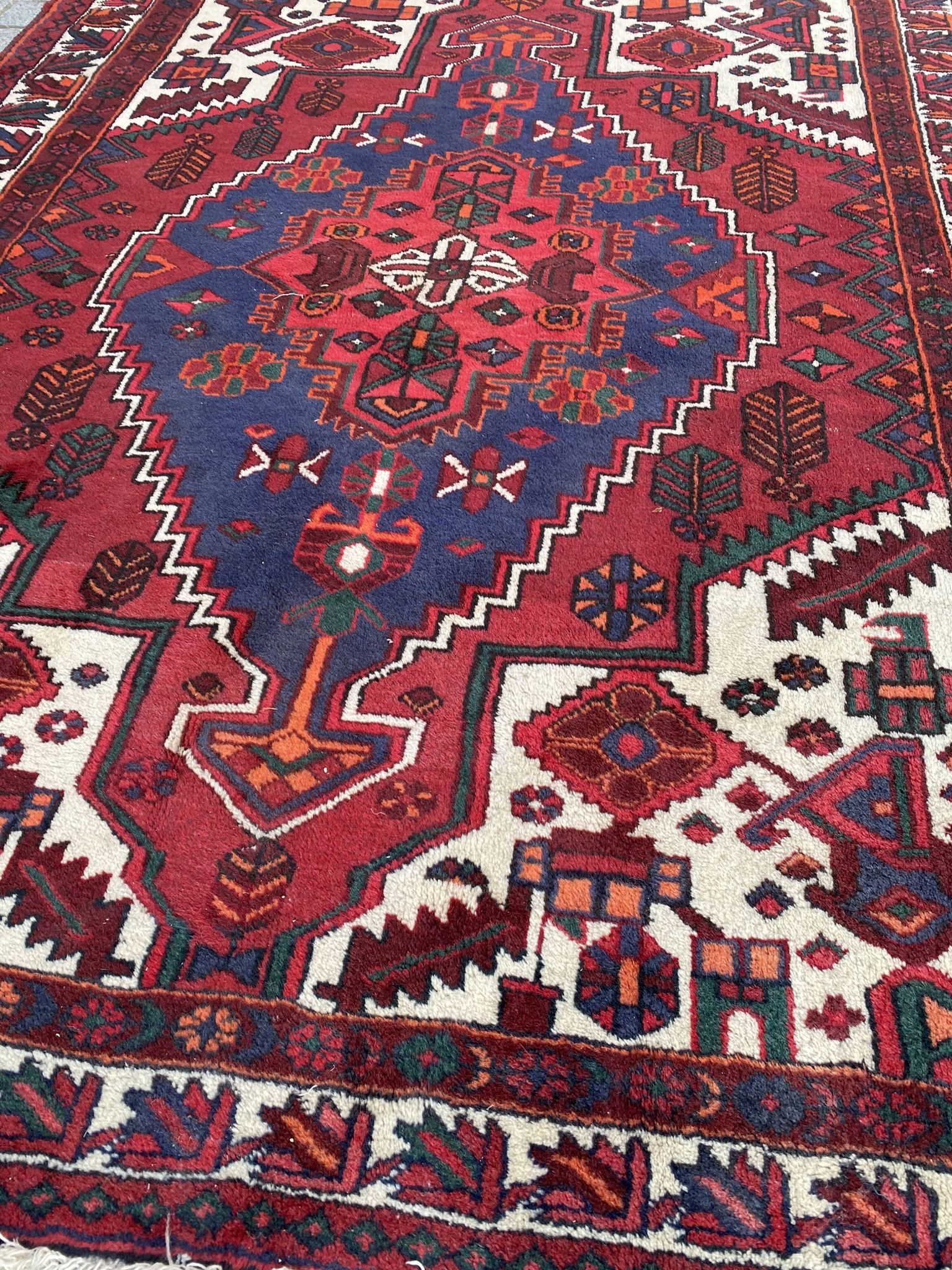 Tapis ancien persan Hamadan 160x218 cm