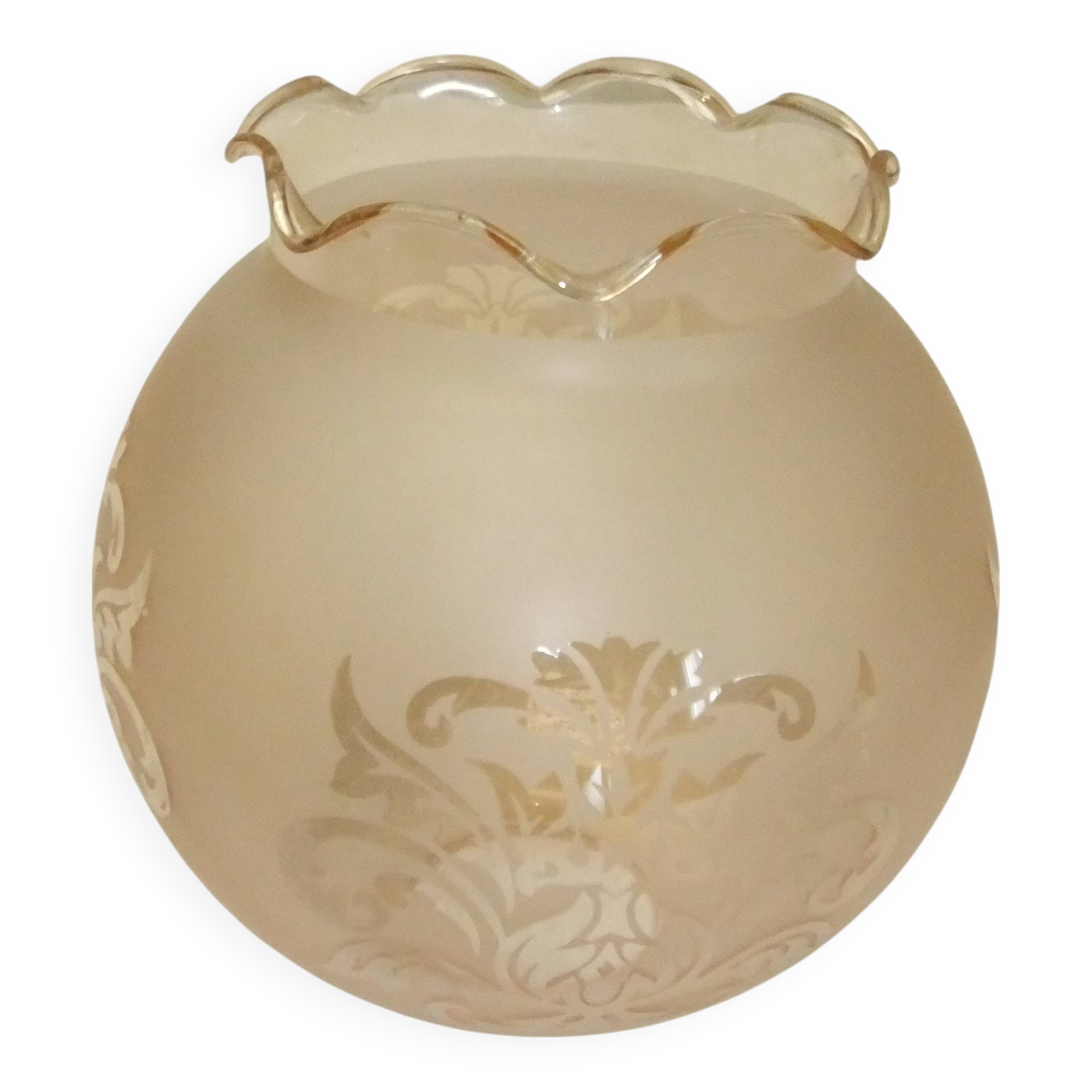 Tulip globe engraved glass for pendant lamp chandelier wall lamp