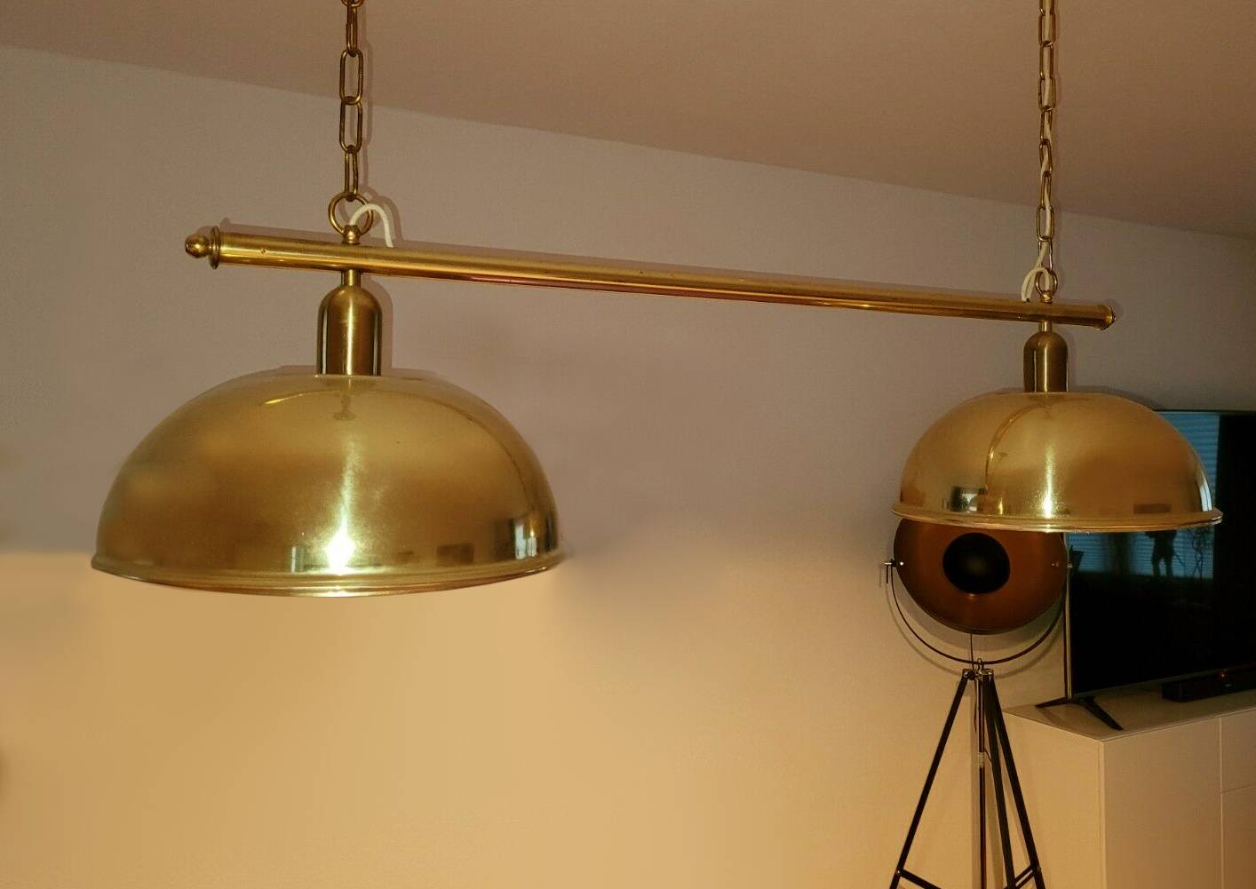 Very Large Vintage Pendant Light