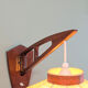 Danish vintage wall light in teak