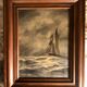 Marine and moonlight painting