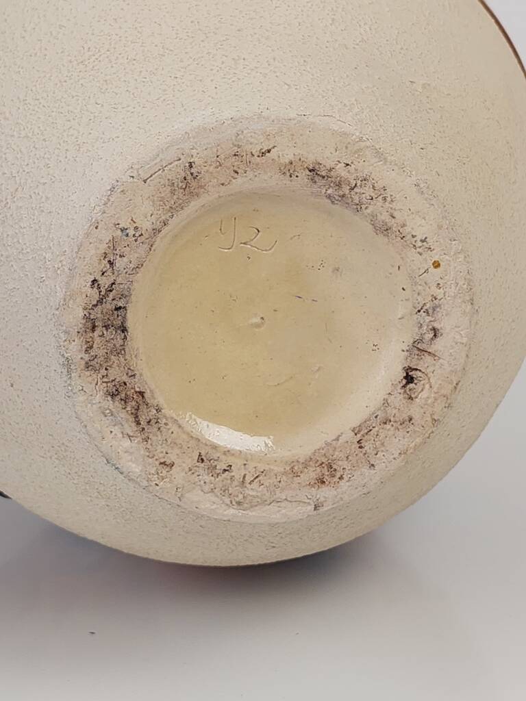 Vase céramique émaillée Art Deco.
