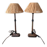 Pair of bedside lamps