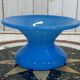 19th-century antique spittoon vase in blue opaline.