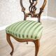 Chaises en noyer vintage vert clair, années 1890, ensemble de 5