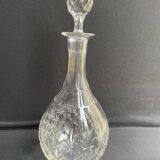 Blown and cut crystal decanter