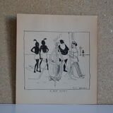 Drawing in indian ink circa 1910