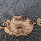 Old pediment / bas-relief in gilded metal