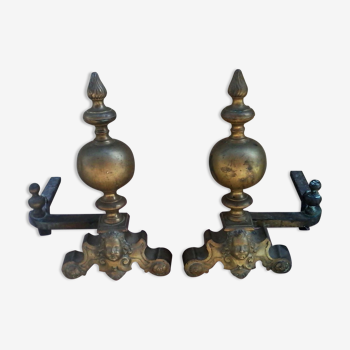 Pair of vintage French chenets