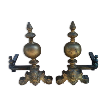 Pair of vintage French chenets
