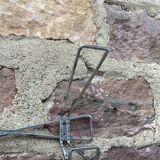 Wall mounted coat rack metal iron vintage mid-century coat hooks 1960s atelier
