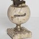 Spherical table lighter in genuine travertine – Italy, circa 1970
