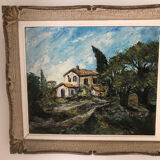 20th century painting framed and signed