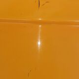 Orange resin coffee table circa 70