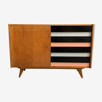 Pink Jiri Jiroutek U458 sideboard 1960s for Interier Praha