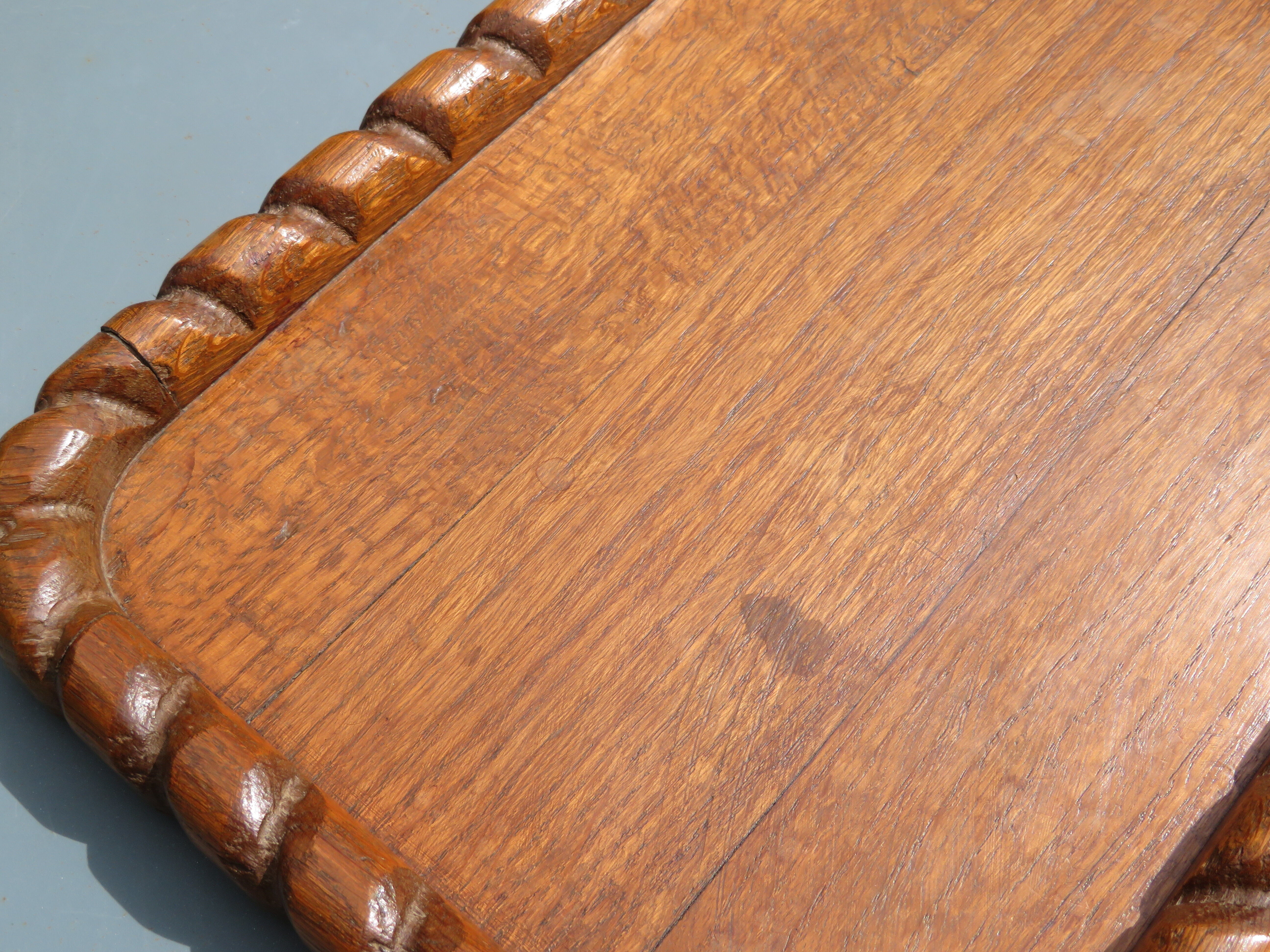 Solid wood tray from the 1940s-50s.