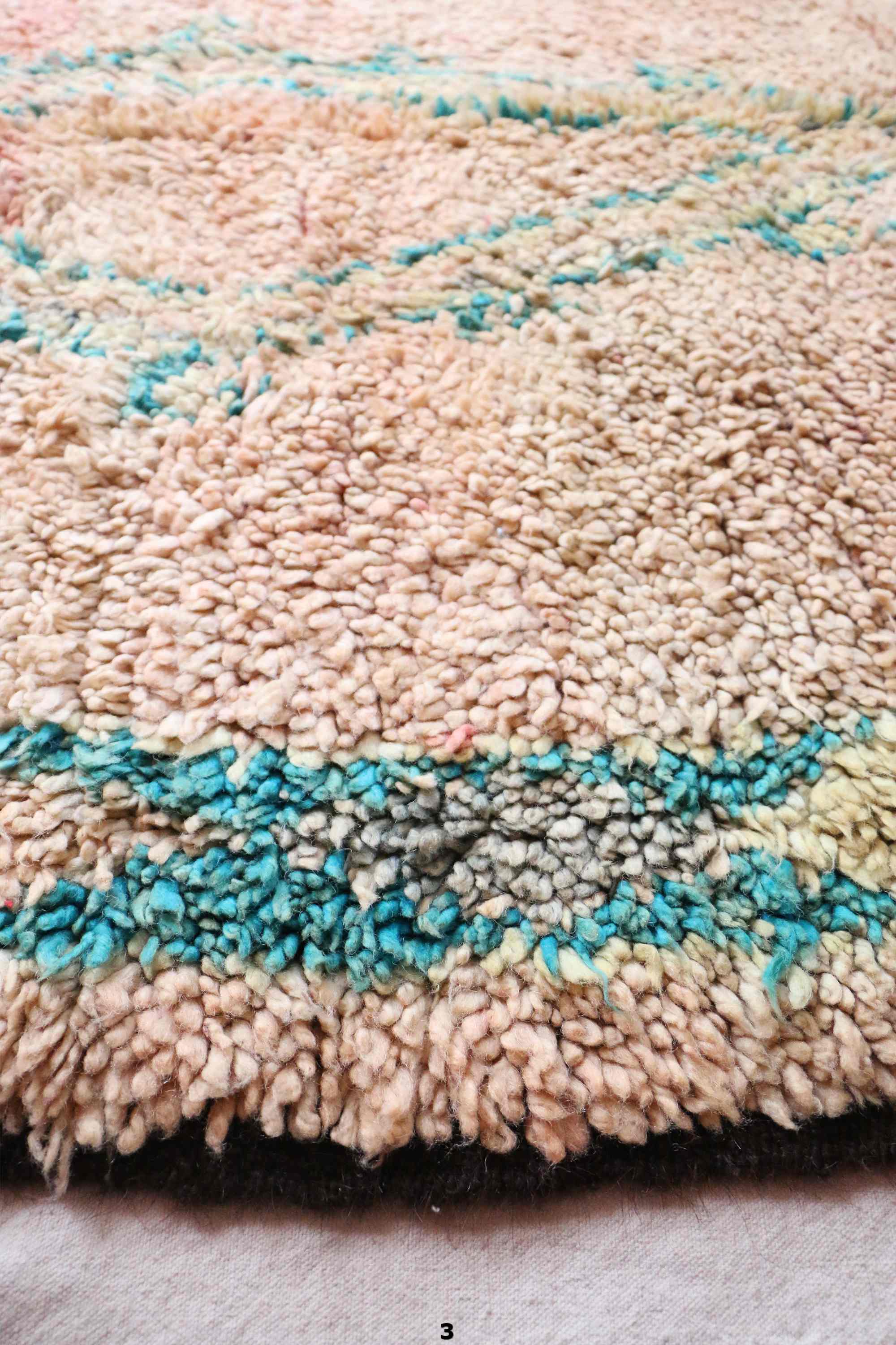 Old moroccan carpet 137 x 253 cm