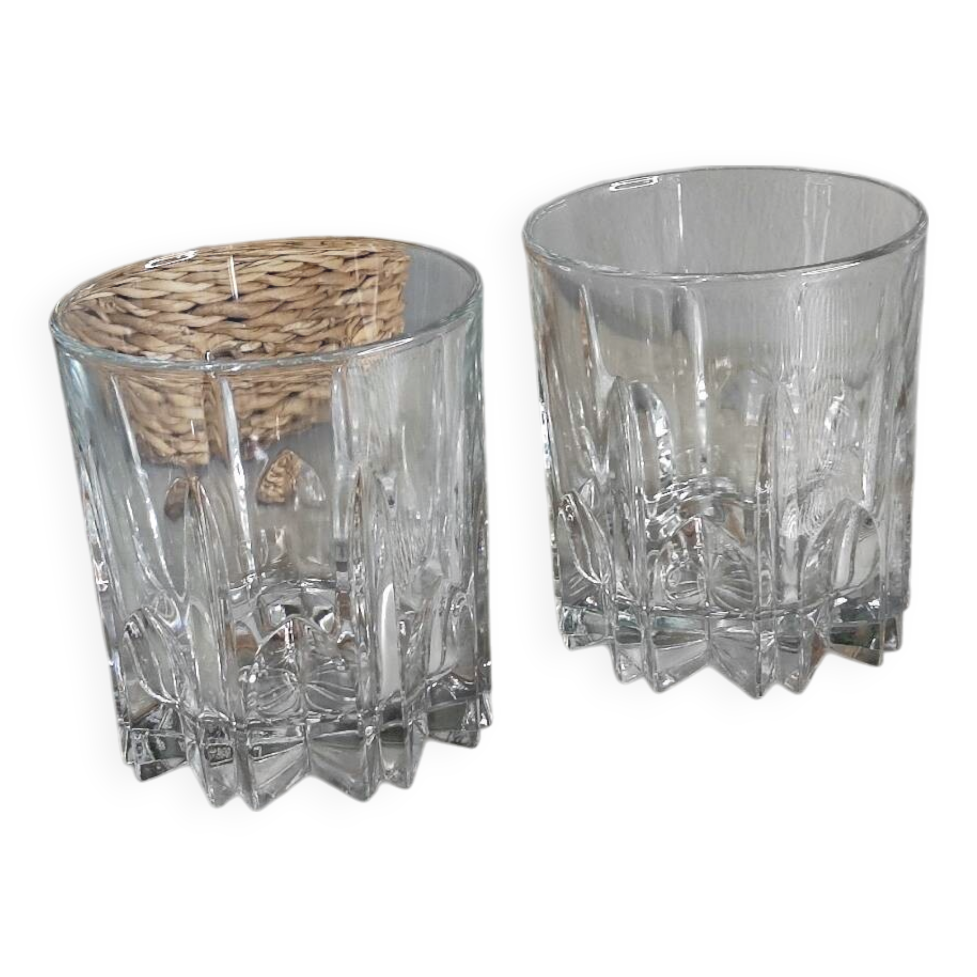 Crystal whisky glasses