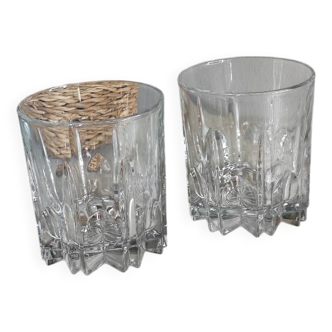 Crystal whisky glasses