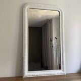 Louis Philippe mirror from the late 19th century. 140x85. White.
