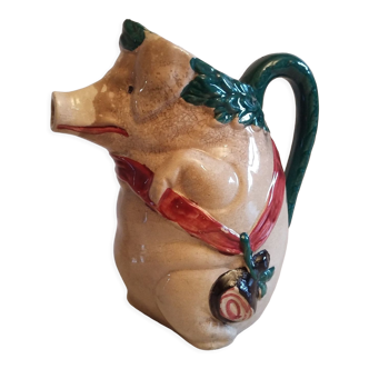 Orchies earthenware pitcher representing a small pig