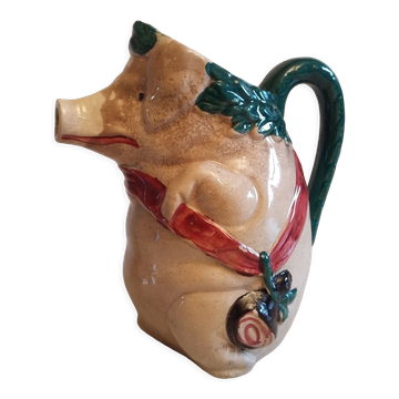 Orchies earthenware pitcher representing a little pig