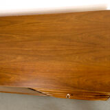 Midcentury Walnut Sideboard with sliding doors and drawers, 1950s