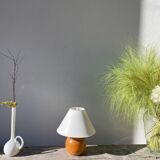 Turned wooden ball lamp 1990