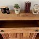 Buffet parisien bois brut et terracotta