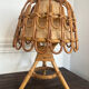 Lampe en rotin Louis Sognot années 1960