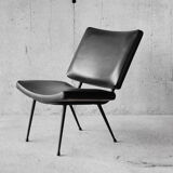 Armchair design vintage 60s black