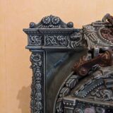 Mobile cast iron stove model "la chatte" designed by the French engineer Edmond Chaboche in 1883