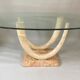 Maitland Smith dining table in marble and fossil stone, USA, 1980s