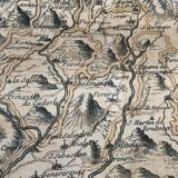 Old map of the Cévennes and GOLD Côtes d'Or