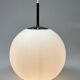 Vintage Glass Globe Lamp / Hanging Lamp, Glashütte Limburg, Germany 1960's