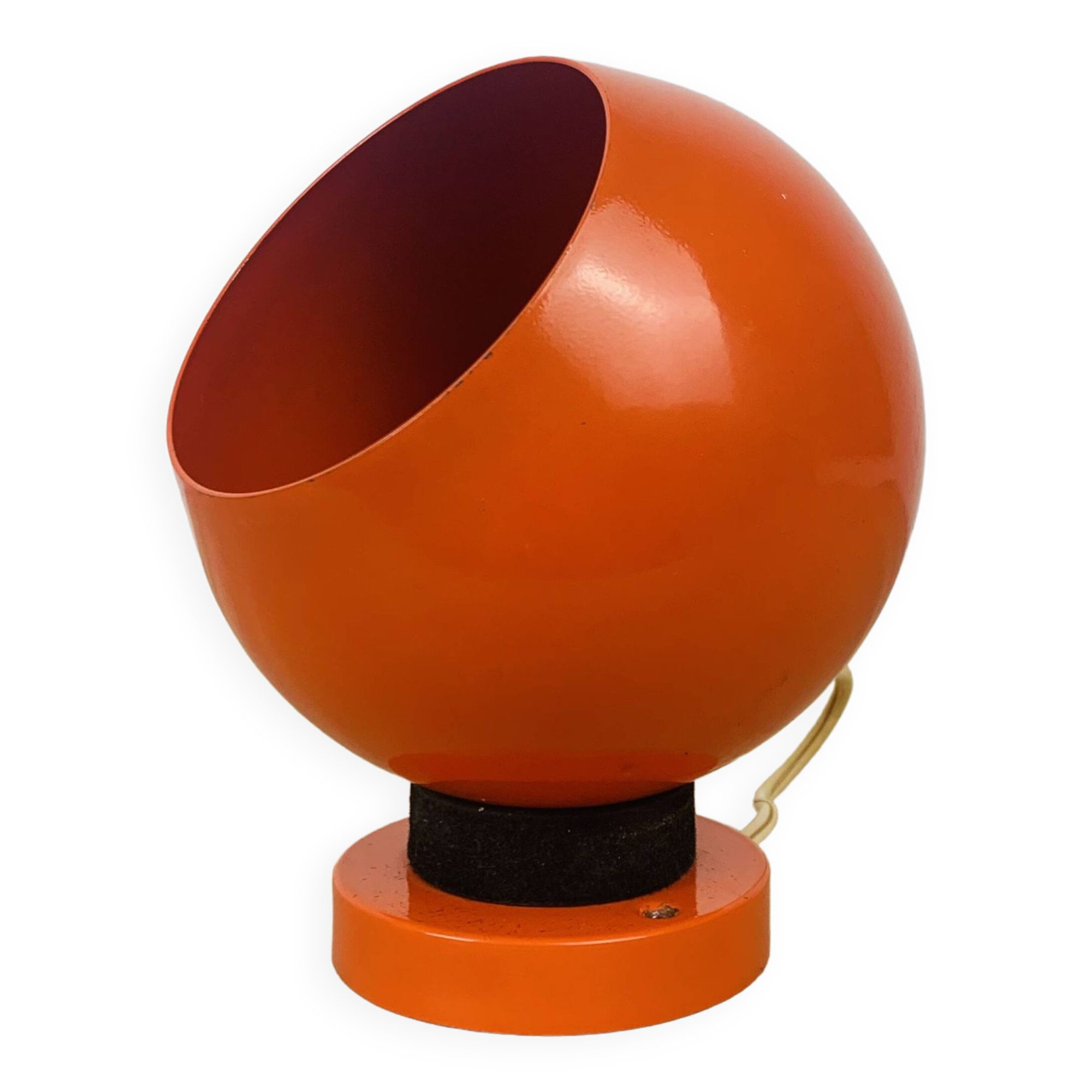 Eyeball space age orange 70's wall light