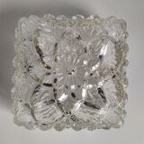 Flower-shaped glass ceiling lamp