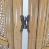 Italian rattan and wicker room divider 1960s