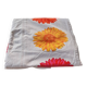 Vintage Flower Power tablecloth with large floral patterns — 1970s