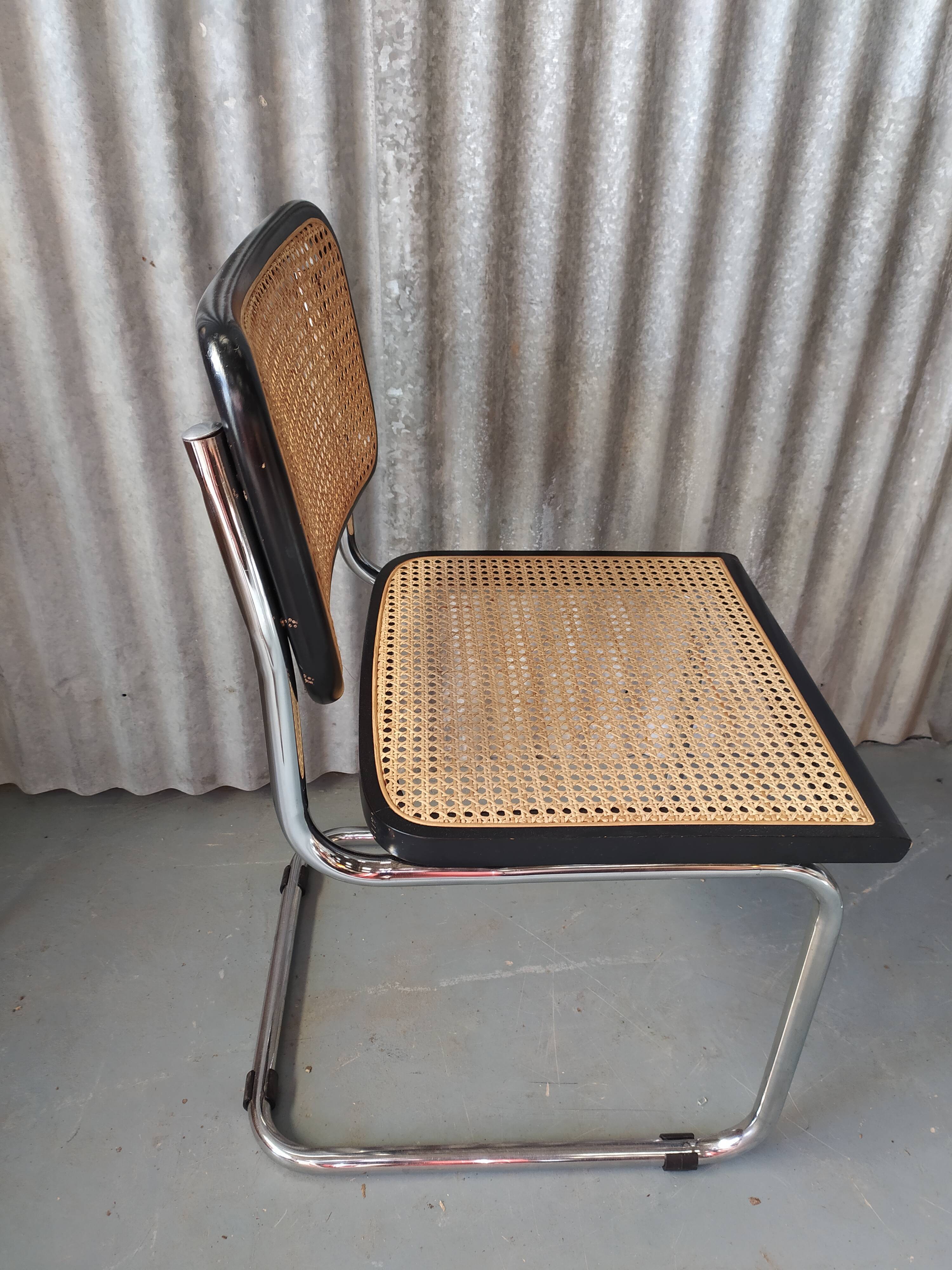 Pair of chairs Cesca B32 Marcel Breuer